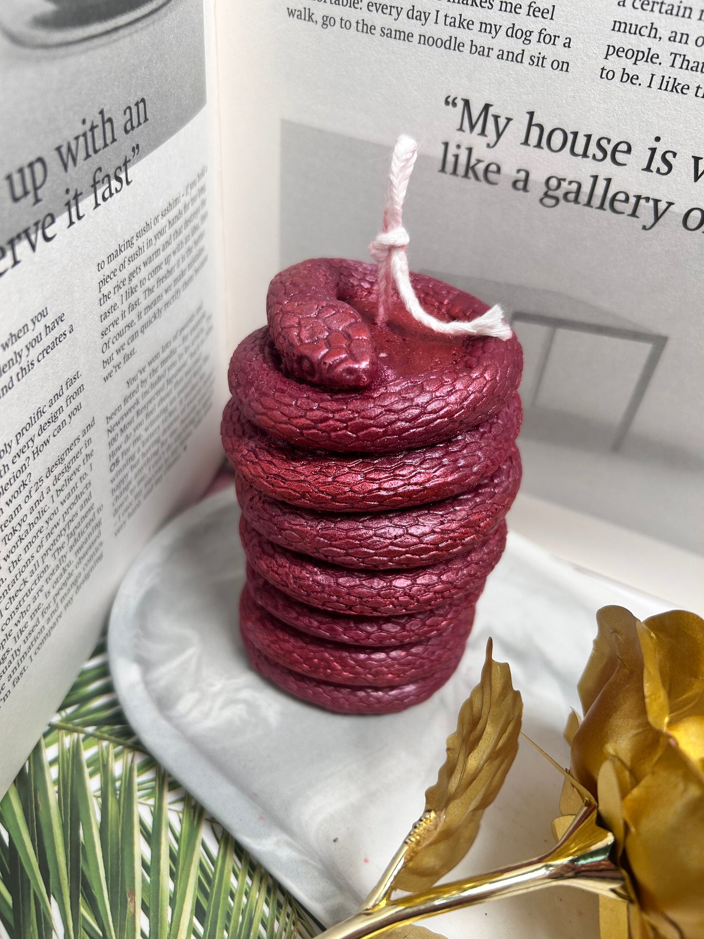 Handcrafted Low-Temperature Candle - Desire Serpent
