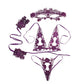 Cosplay Set Women Sexy Purple Lingerie Erotic Costumes Plus Size